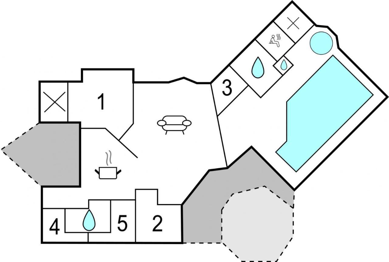 Villa Kranich Poolferienhaus Hohendorf  Exterior foto